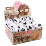 Happy Color klíčenka s pomponem - Kravičky